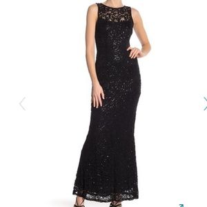 Marina - Sleeveless Illusion Yoke Lace Gown